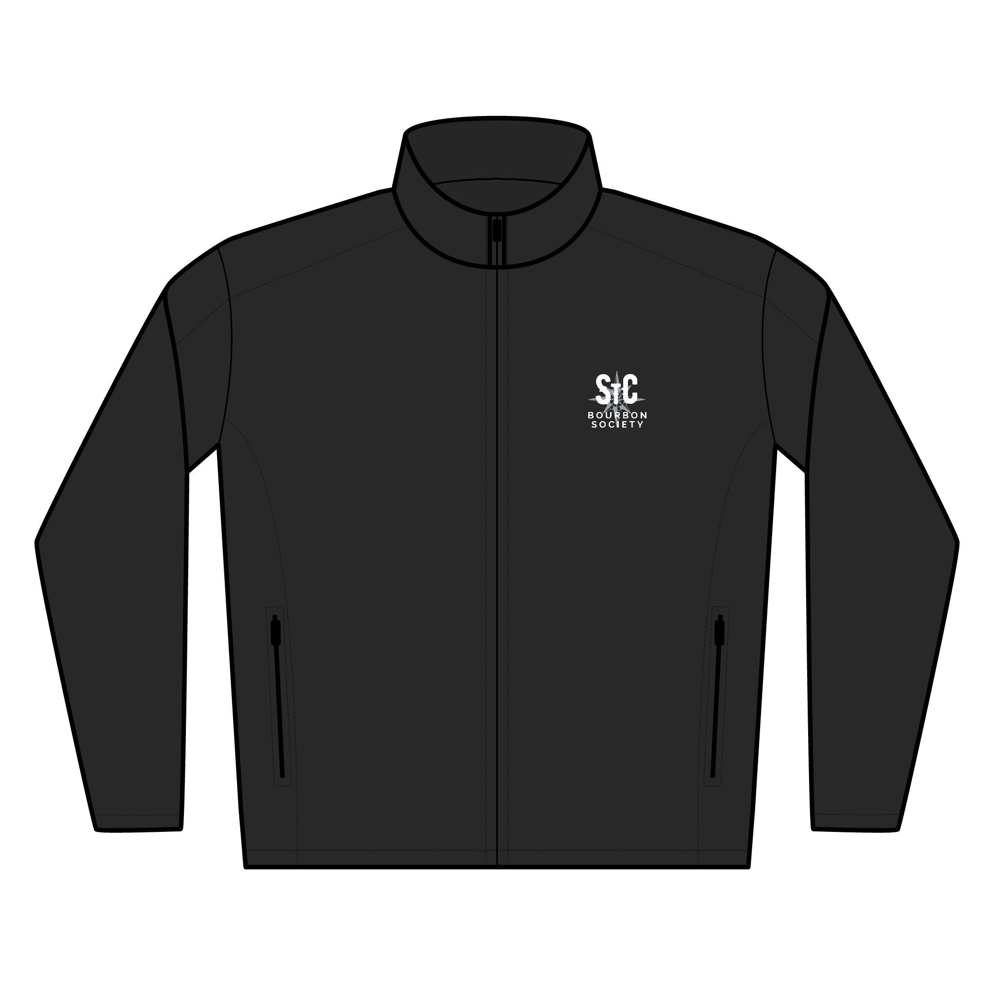 Embroidered Snowflake Logo Soft Shell Jacket — Lightweight Men's Windbreaker