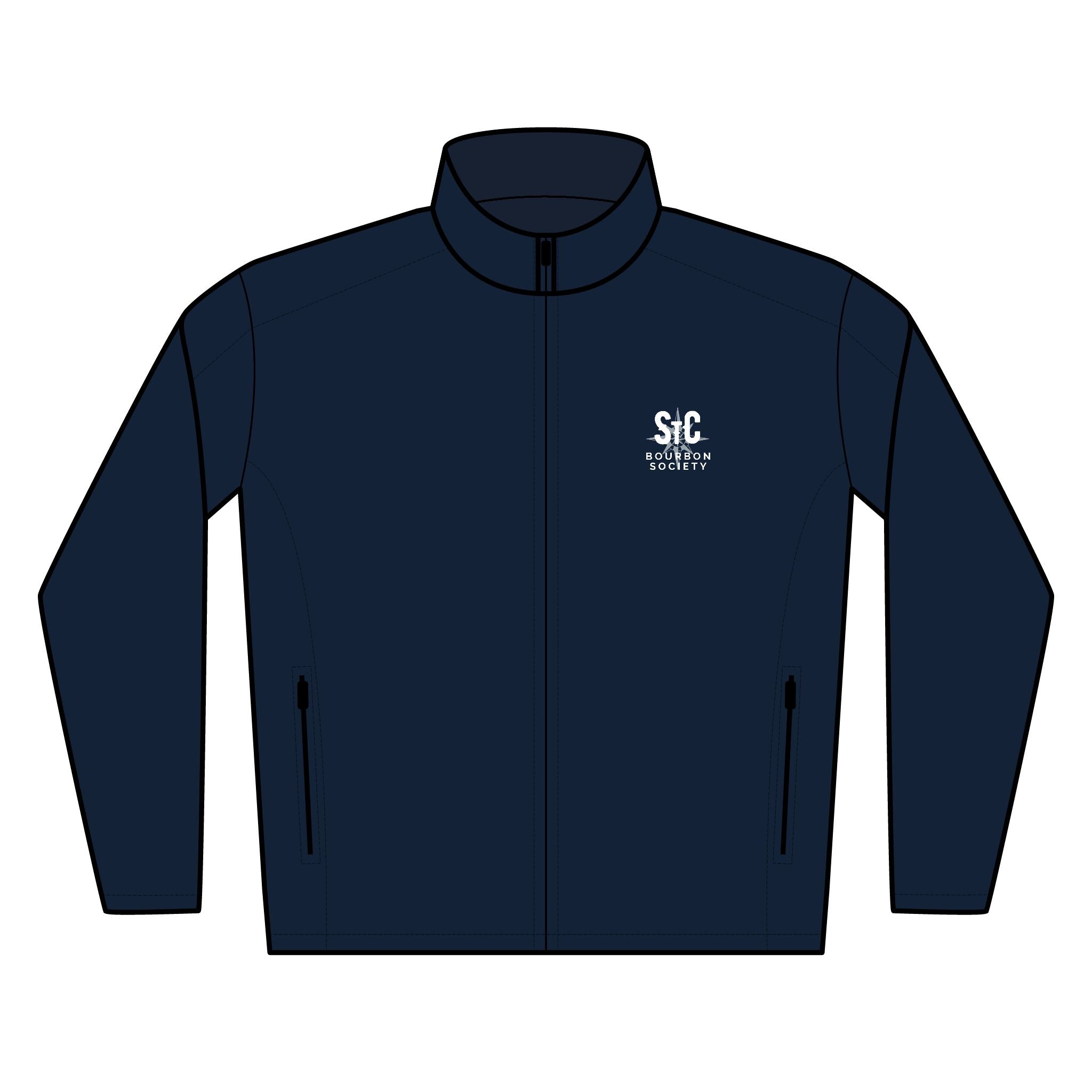 Embroidered Snowflake Logo Soft Shell Jacket — Lightweight Men's Windbreaker