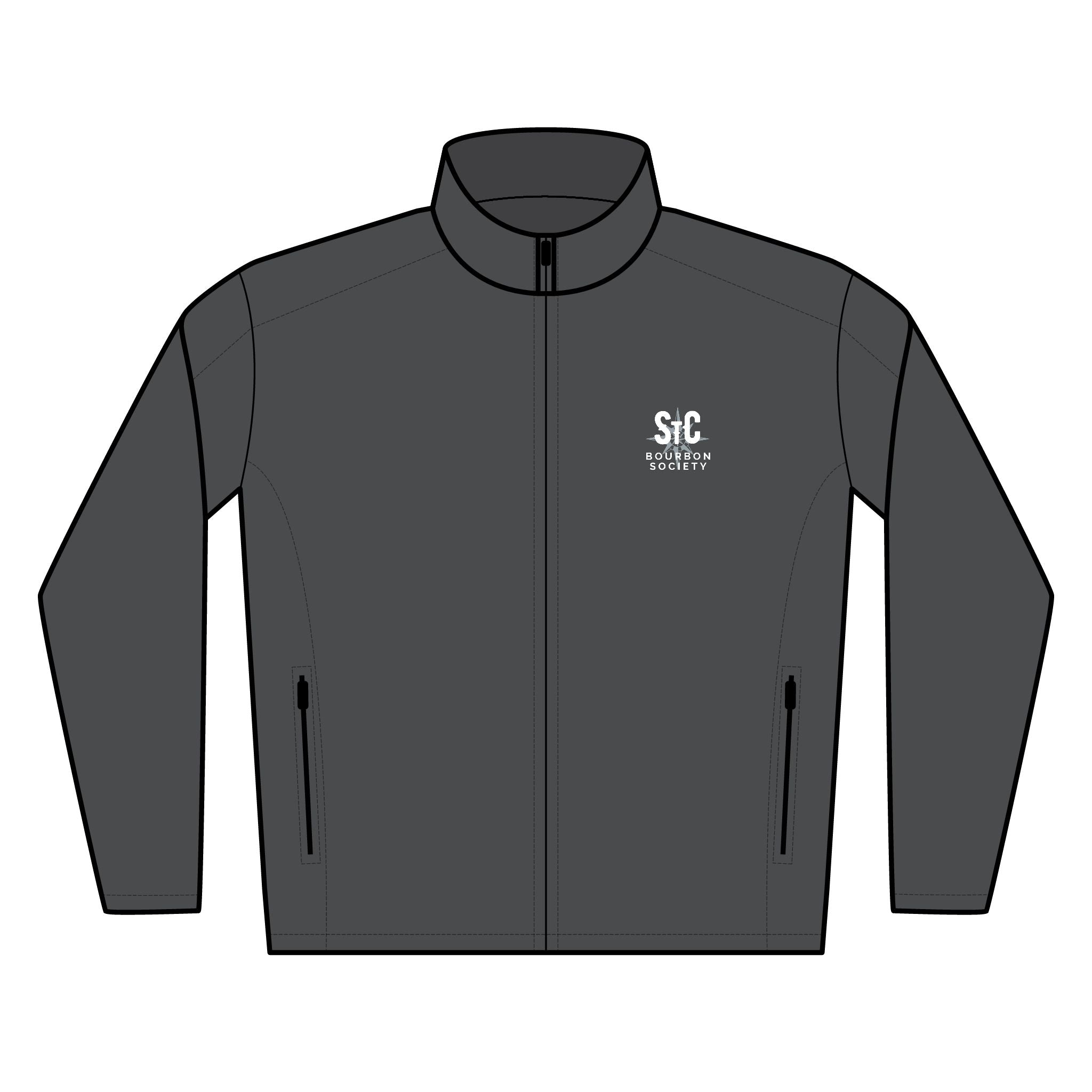 Embroidered Snowflake Logo Soft Shell Jacket — Lightweight Men's Windbreaker