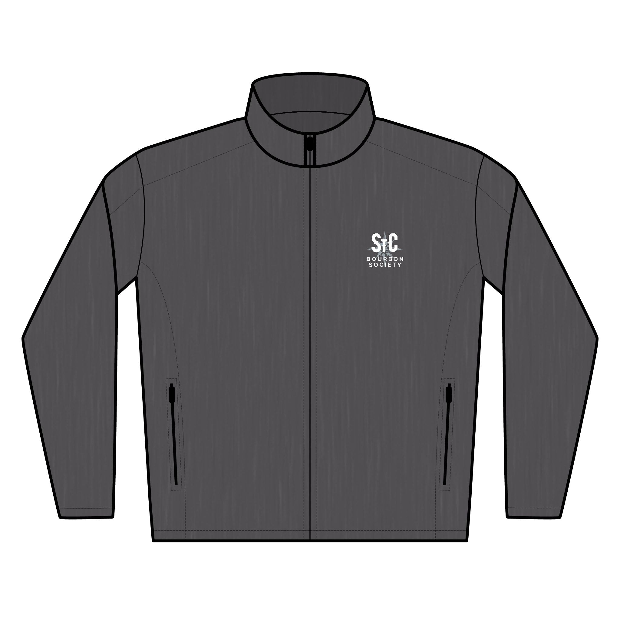 Embroidered Snowflake Logo Soft Shell Jacket — Lightweight Men's Windbreaker