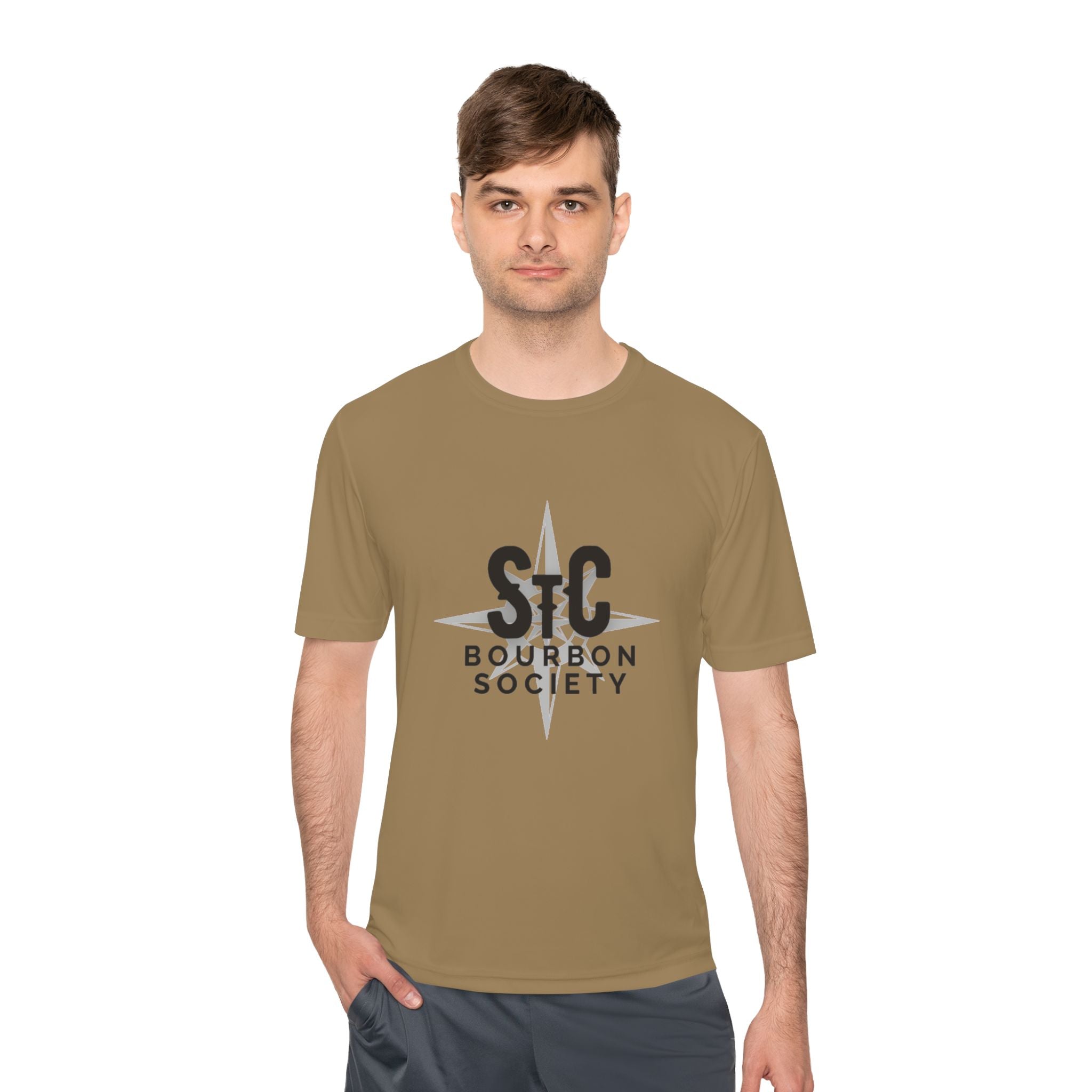 Bourbon Society Tee — S+C Compass Logo Moisture‑Wicking Shirt